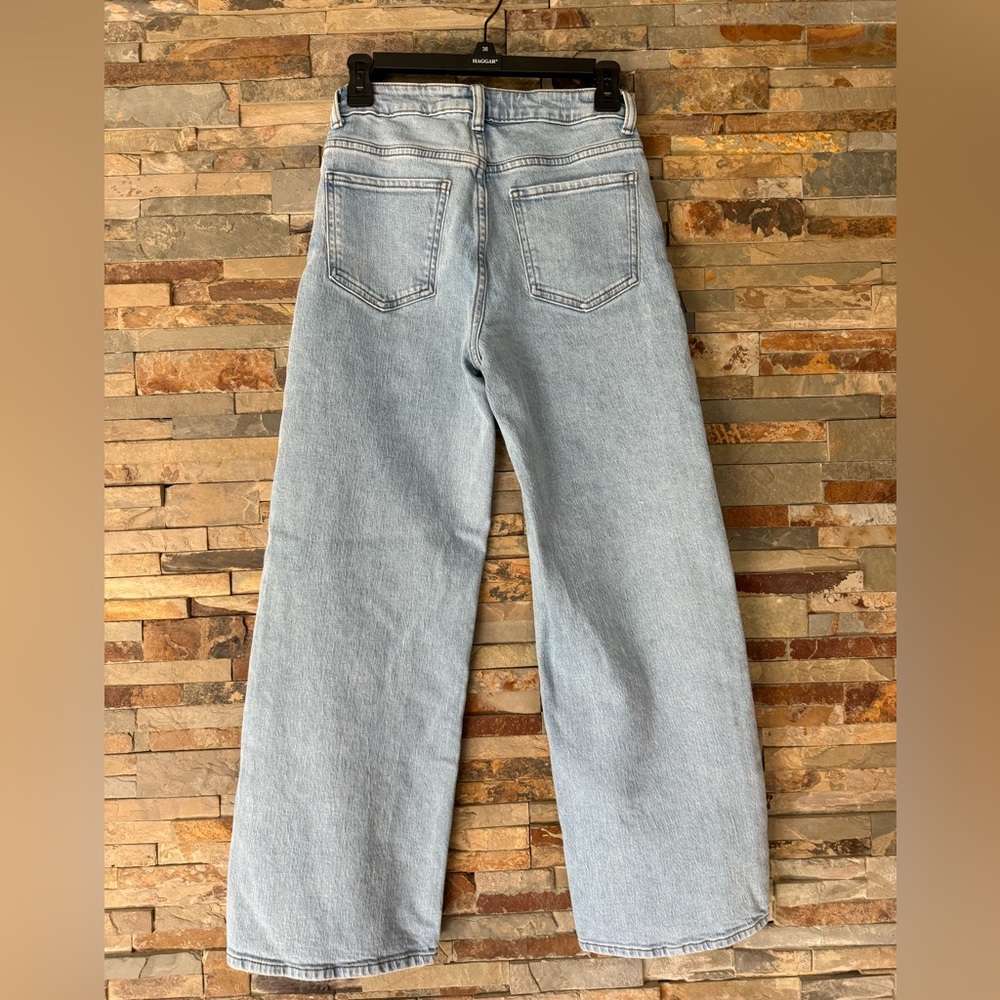 Quince Light Blue Straight-Leg Women's Jeans - Picture 10 of 13